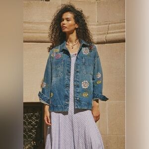 ▪️NWT Free People Madison City Embroidered Jacket